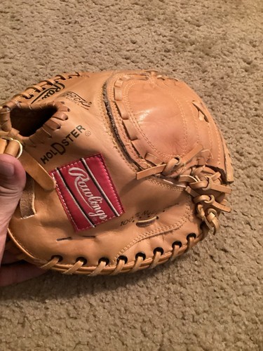 Vintage Rawlings RCM30 Leather Catchers Mitt Lite Toe Johnny Bench Left Hand - Picture 4 of 10
