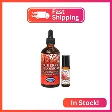 Cherry Blossom Perfume Oil Body Oil for Hair, Skin Nails - 3.4 fl. oz. Ligh