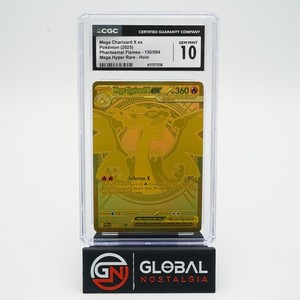 Mega Charizard X ex 130/094 Gold Secret Rare Phantasmal Flames