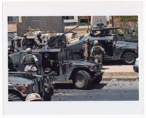 2003 101st Airborne Prepare to Fire TOW Uday Qusay Hussein Mosul Iraq 8x10 Photo
