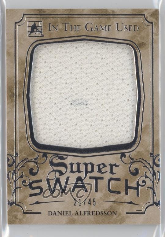 2016-17 Leaf ITG Used Super Swatch Silver 21/45 Daniel Alfredsson #SS-12 HOF n1u