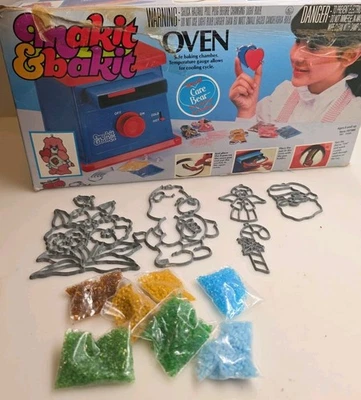 Vintage Makit & Bakit Oven Care Bears Sun Catcher & Christmas Ornaments w/ Box - Image 1 of 4