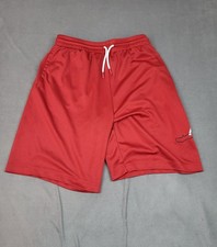 Nike Air Jordan Basketball Shorts Youth XL Red Long Baggy Drawstring Mesh Hoop