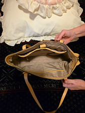 Michael Kors Beige Large Tote Bag Zip Top MK ...