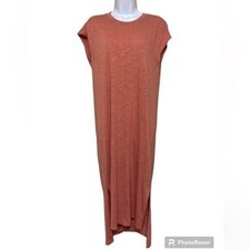 Madewell horizon midi dress women M pink casual vacation lagenlook retro Beach