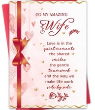 Romantic Valentines Day Gift for Wife,Special Valentine's Day Cards for Her