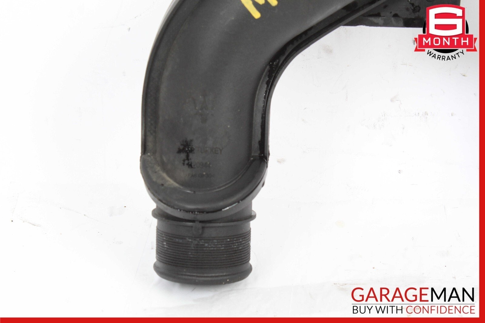 14-17 Maserati Ghibli M157 Turbo Air Inlet Intake Duct Tube Hose w/ Sensor Assy