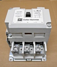 CUTLER HAMMER C825KN10A 200 AMP CONTACTOR 3 POLE 110/120VAC COIL GREAT (2 AVAIL)
