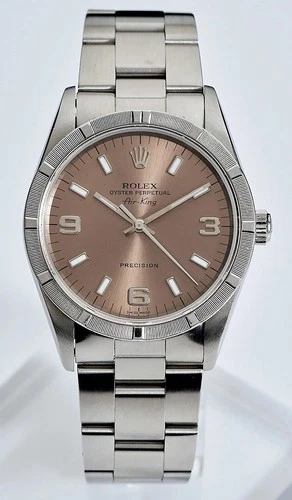 Rolex Oyster Perpetual Air King - Rare Salmon Dial ‘1999’  - Vintage Gents Watch