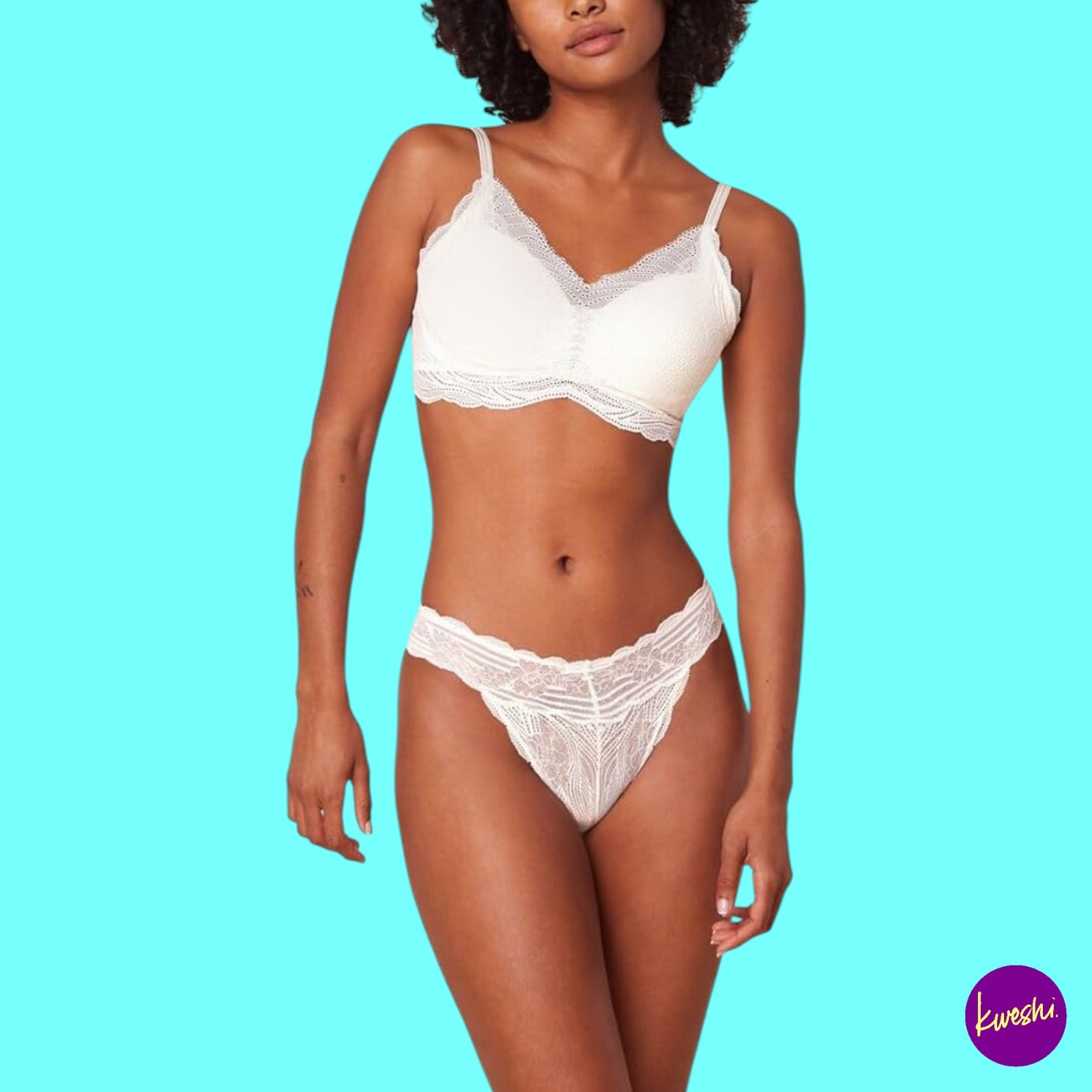 TRIUMPH Women's Lift Smart Wireless Lace Bra, Ecru White, UK 05 | EU 05 | US 05