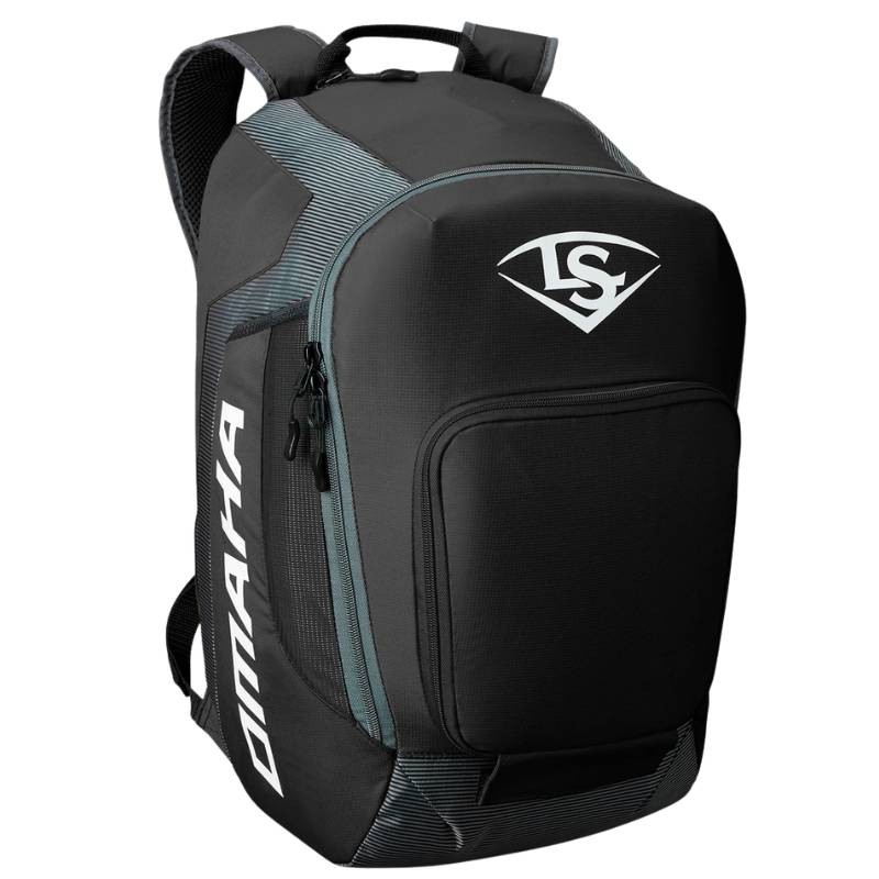 Sac à dos de baseball Louisville Omaha noir avec compartiment à battes