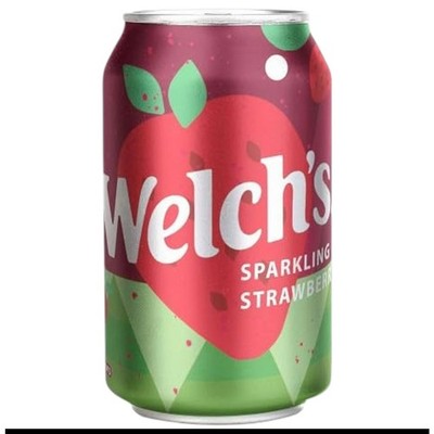 Welch's Sparkling Soda Strawberry 355ml | Erdbeer Limonade | USA Amerika Import