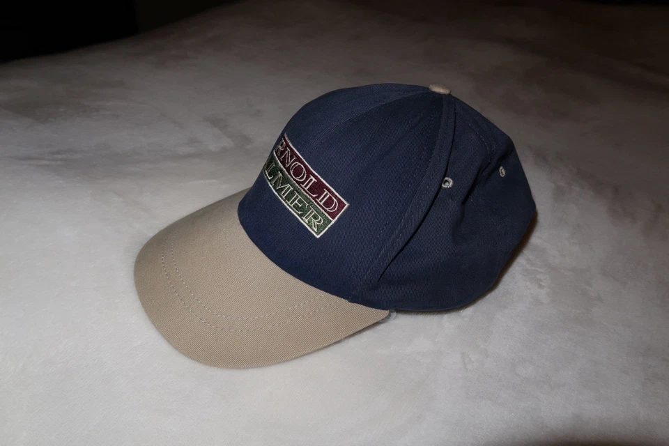 VINTAGE Arnold Palmer Baseball Hat East Course Headwear Tan And Navy Foto 3 de 4