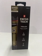 Swiss Tech TAGLICH Magnetic Flashlight Lamp Rechargeable 5000 Lumens  88034