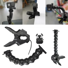 New Jaws Flex Clamp Mount with Adjustable Neck for GoPro Hero 9 8 7 6 5 Camera..