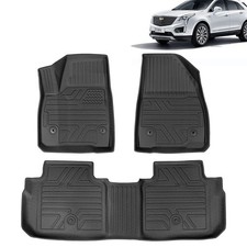 Oem Floor Mats For Cars Fit 2017-2023 Cadillac Xt5 All Weather Liners Rubber