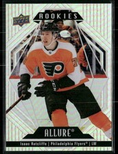 2022-23 Upper Deck Allure #110 Isaac Ratcliffe Philadelphia Flyers Rookie Card. rookie card picture