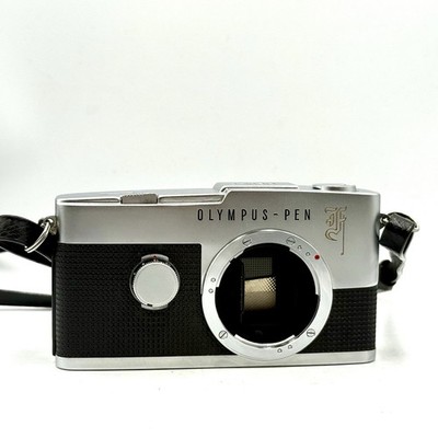 For Parts or Repair] Olympus Pen F Half Frame Silver Film Camera