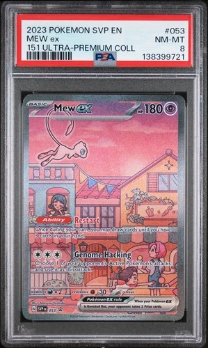 Mew EX 053 SVP Promo 151 Ultra-premium Collection Pokemon PSA 8 *721