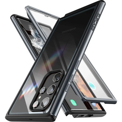 Handyhülle für Galaxy S22 Ultra Supcase Case Cover Futeral Hülle Tasche Schwarz