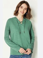 J. Jill  NWT Women's Hoodie Size XL color-green papay stretchy