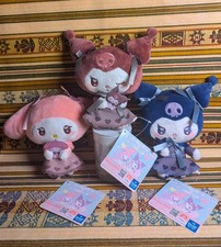 My Melody Kuromi Wandering Uruuru Heart Plush Doll COMPLETE 3 Set Sanrio FuRyu