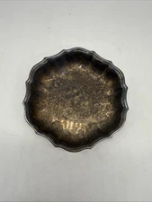 F B Rogers Silver Co Dish Silver Plated 6” X 1.2” Uncleaned
