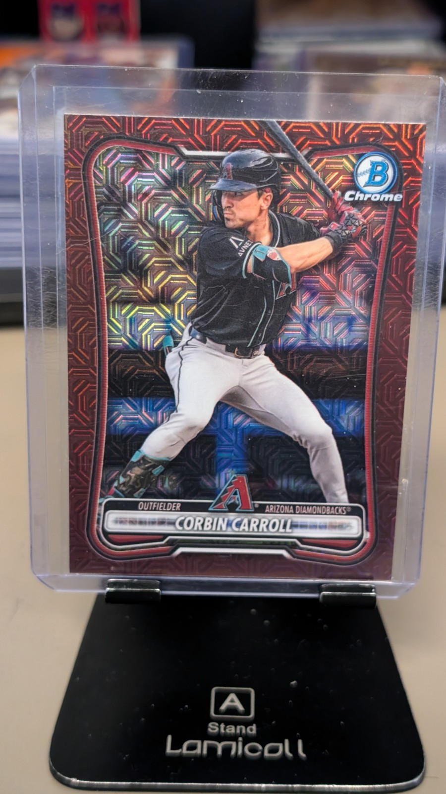 2026 Bowman Chrome CORBIN CARROLL Burgundy Mojo /275 #80 Diamondbacks