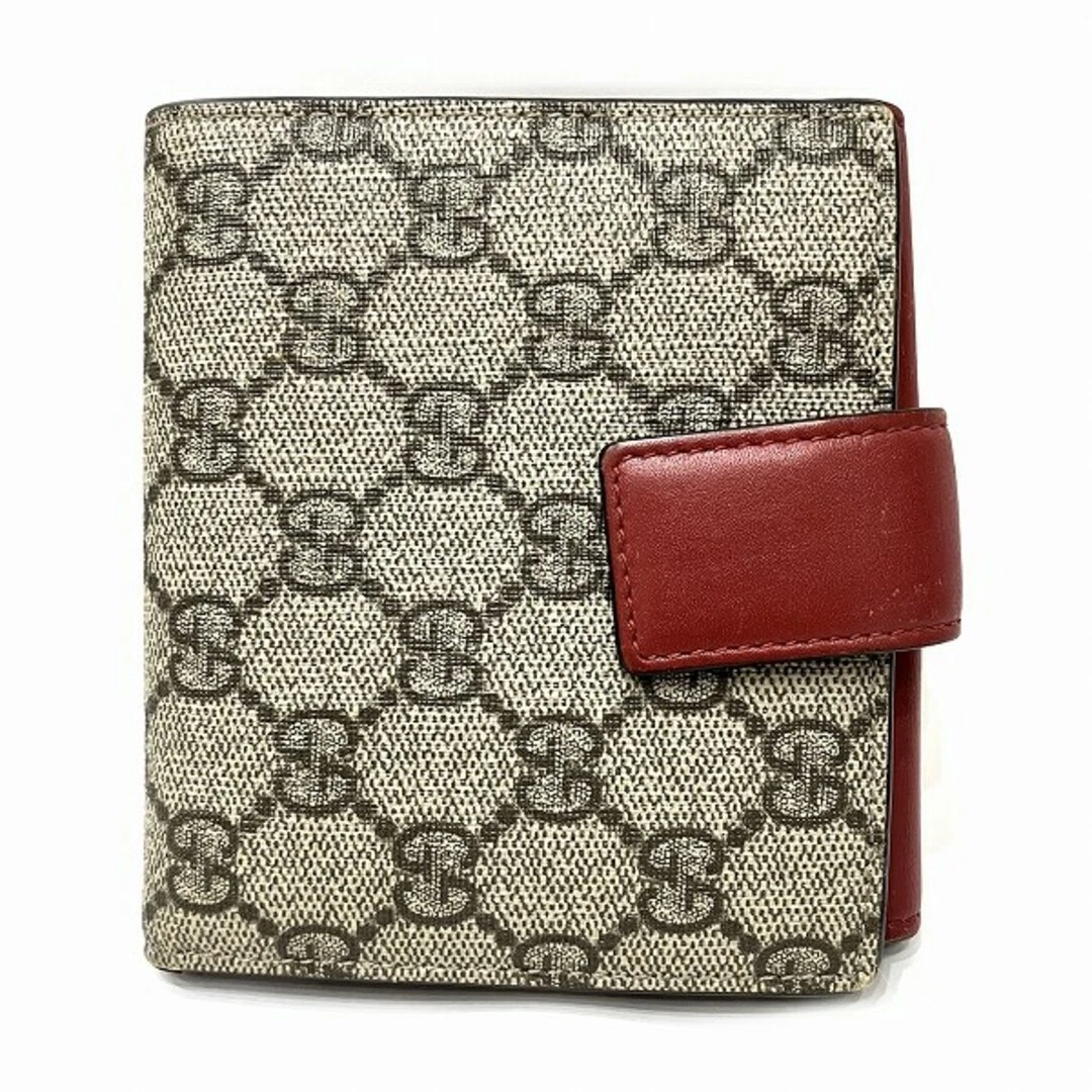 Gucci GG Supreme 410104.2184 Portefeuille Portefeuille Double Crochet Portefeuille pour Femme [Occasion] [
