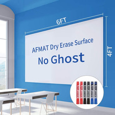 Dry Erase Whiteboard Replacement Paper 6Ftx4Ft White Board Stickers for Wall