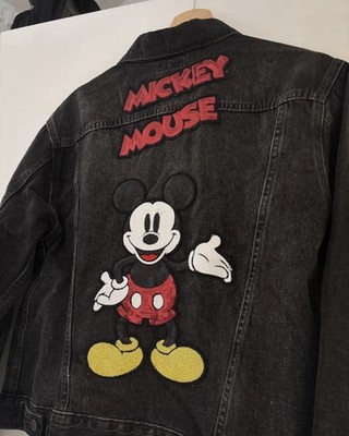 Levi's Micky Maus Jacke Jeansjacke Gr. M schwarz wie NEU ! Disney Mickey Mouse !