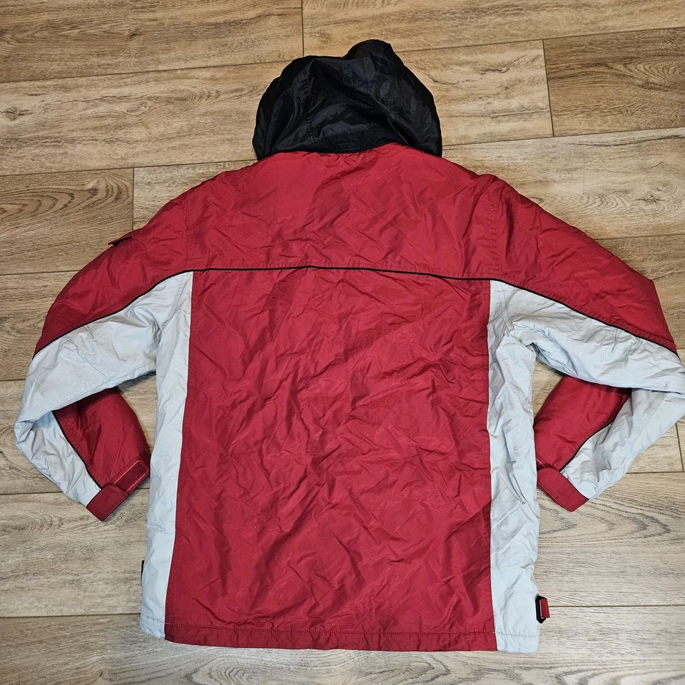 Northern Exposure Outdoor Wear Winter Coat Jacket Red & White Mens Size Mediums - Image 4 of 4