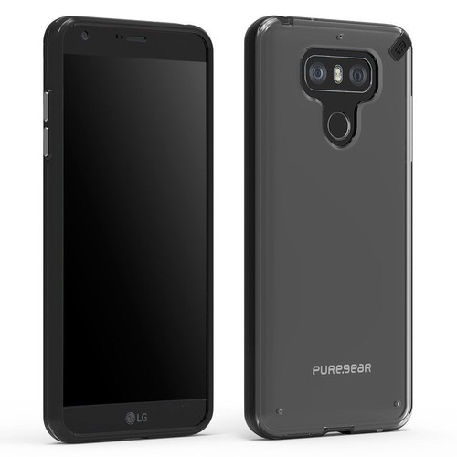 Slim Shell Case for LG G6 - Clear/Black- NEW - Picture 2 of 4