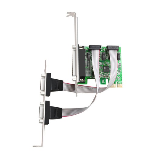 Dock station 2 serial 1 Parallel port Expansion card PCI-E Riser Card Converter