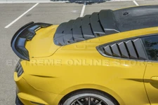 Matte Black Side Quarter Window Louver Sun Shade Cover For 15-Up Ford Mustang