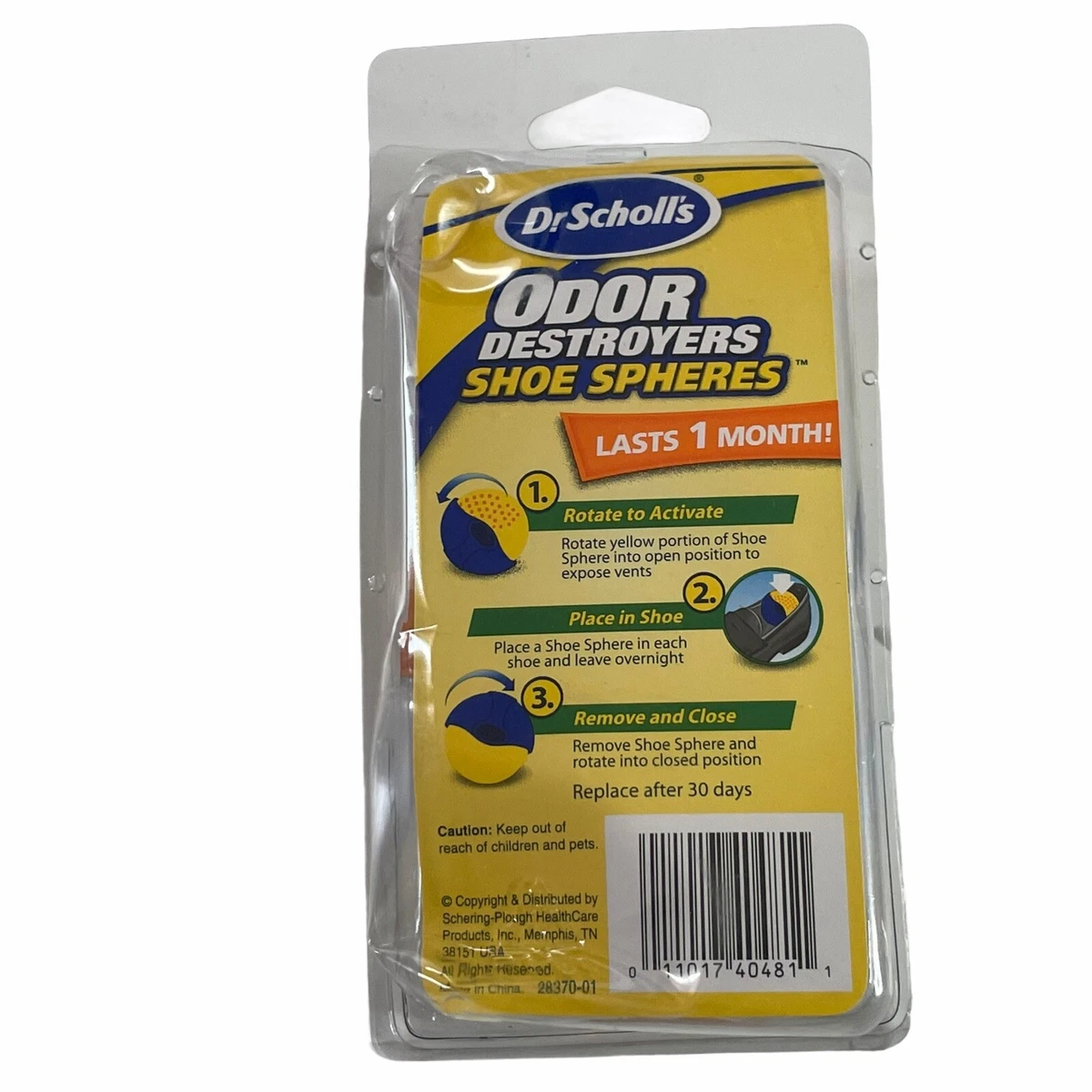 Dr. Scholls Odor Destroyers Shoe Spheres 2 ea