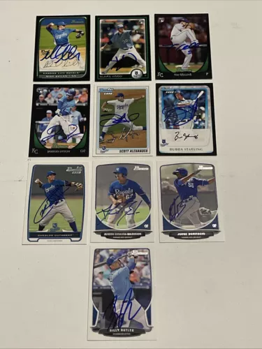 🔥MLB Team Autograph LOTS🔥 2008-2013 Bowman  Baseball - KC Royals - IPAs… (B)