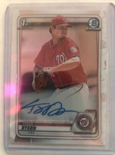 2020 BOWMAN CHROME AUTO CPA-TDY TYLER DYSON 1ST NATIONALS