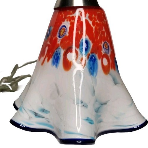 Vtg Lugar Sego Solomente Art Glass Pendant Hanging Light Lamp Millefiori Murano - Picture 3 of 9