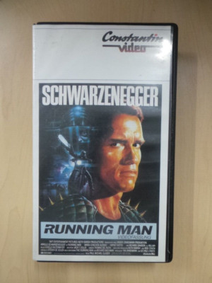 Arnold Schwarzenegger   RUNNING MAN   Video - Fassung  VHS Rarität FSK 16