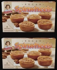 Little Debbie Pecan Spinwheels 8.46 oz each, 2 Boxes!! Free Shipping!!