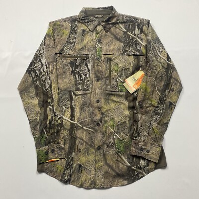 Magellan Men Small Mossy Oak Rio Lightweight Long Sleeve Button Up