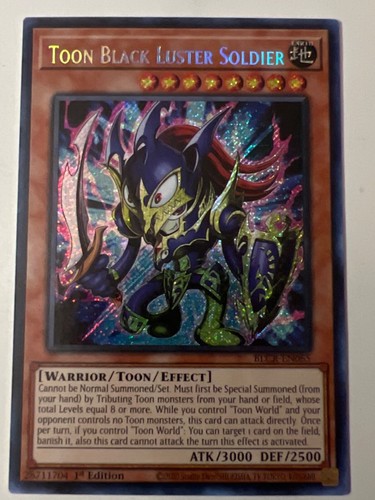 Toon Black Luster Soldier - BLCR-EN065 Secret Rare 1st ed NM Yugioh Card