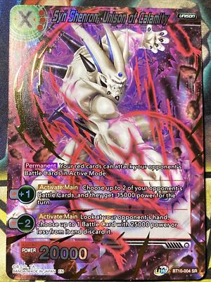 Syn Shenron Unison Of Calamity BT10-004 SR Dragon Ball Super Card Game TCG  | eBay