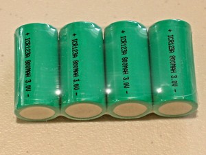 4 New Cr123a Battery 3v Rechargeable Lithium Li Ion Button Tops Four Batteries Ebay
