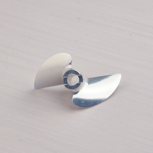 #1686 CNC 1/8 Aluminum Propeller 30mm Positive 2 Bladed 3014 Prop P1.4 RC Boat - Picture 5 of 6