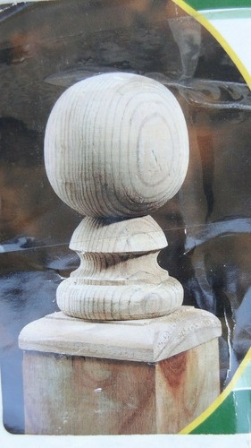 UFP Treated 106088 Treated Ball Finial Top ~ Use w/ Deck & Fence Posts ~ 1 ea - Picture 7 of 7