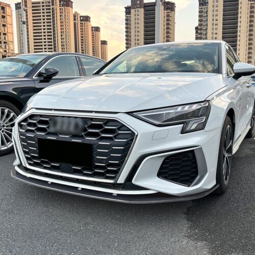 Para Audi A3 8Y S3 2021+ Barra Delantera Labio Delantero Pala Delantera Borde Exterior Piezas Coche - Imagen 10 de 13