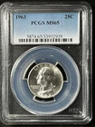 1963  25C Washington Quarter Dollar PCGS MS65  33932939
