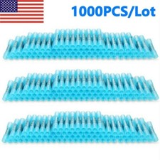 1000pcs Blue AWG Heat Shrink Butt Wire Connectors Crimp Terminals 14-16 Gauge US